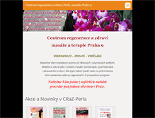 Tablet Screenshot of masaze-perla.cz